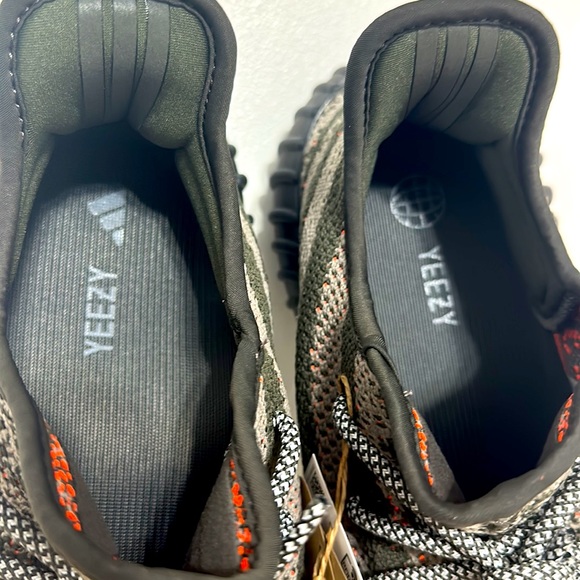 1-Yeezy Boost 350 V2 Carbel/Steel Gray/Solar Red Style#HQ7045, Shoe/Sneaker, 12 - Picture 7 of 17